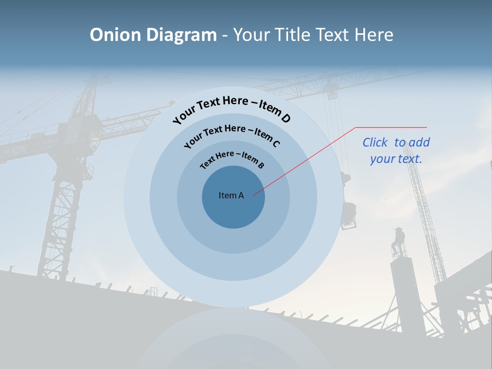 Site Real Crane PowerPoint Template