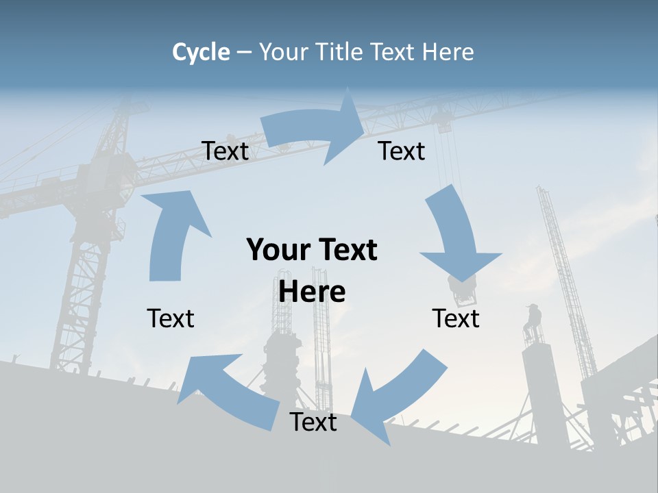 Site Real Crane PowerPoint Template