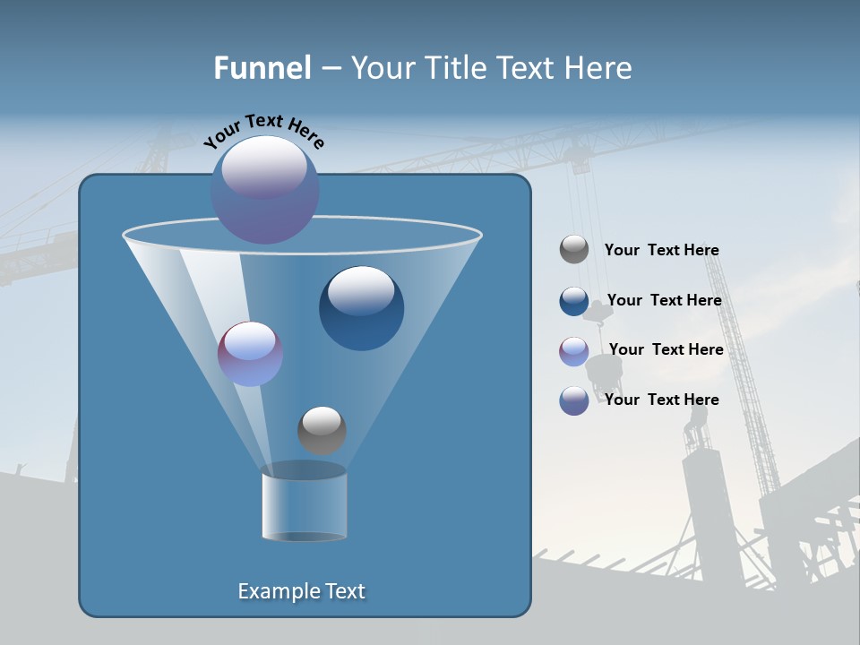 Site Real Crane PowerPoint Template