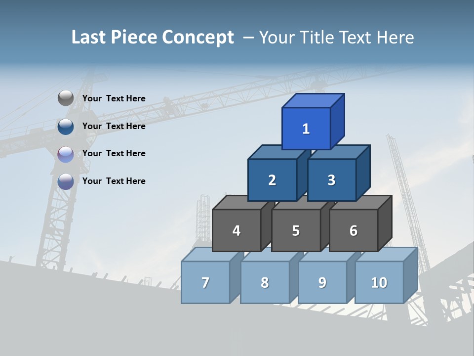Site Real Crane PowerPoint Template