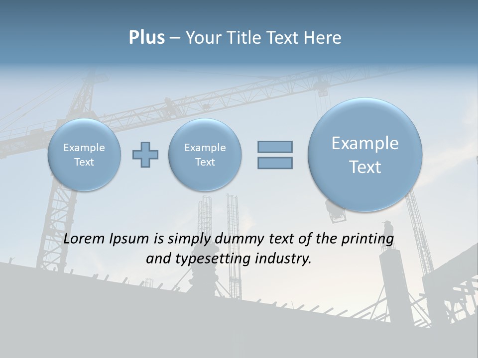 Site Real Crane PowerPoint Template