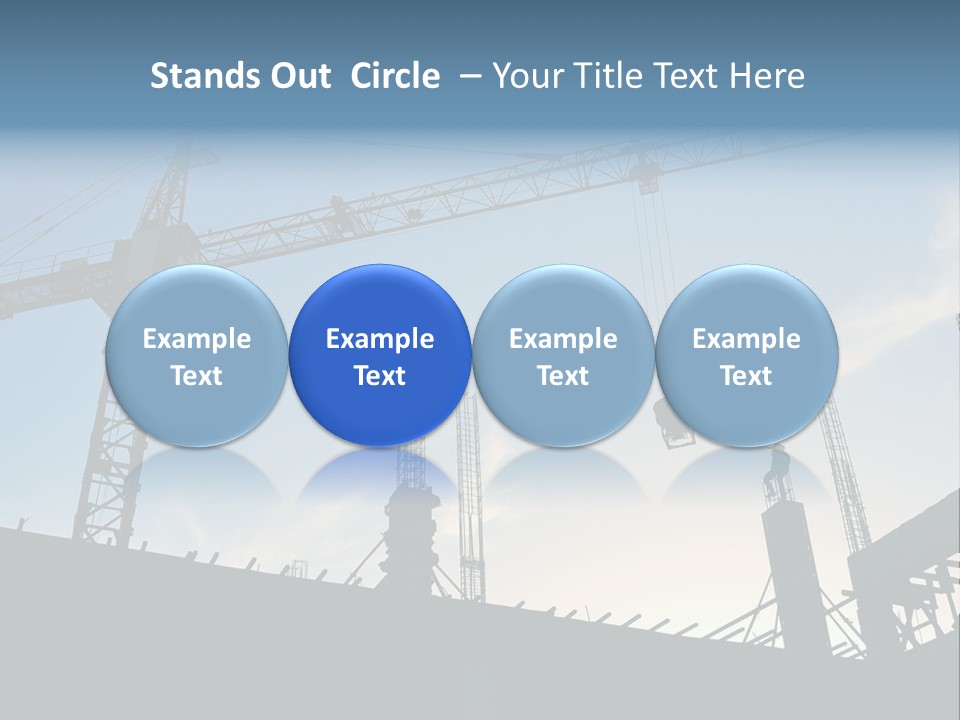 Site Real Crane PowerPoint Template