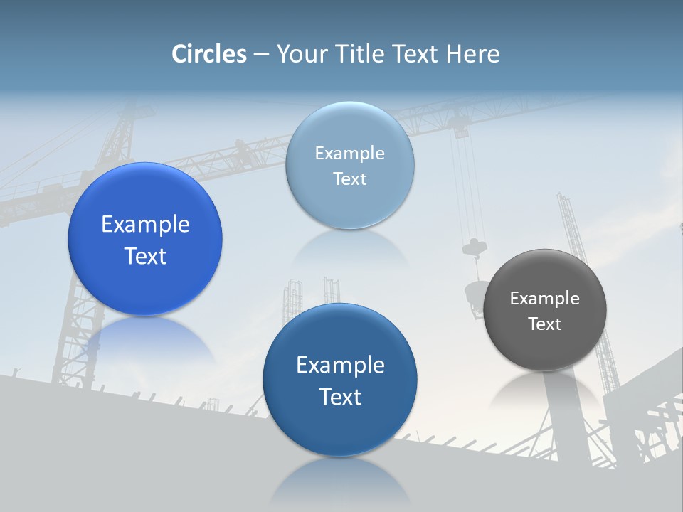 Site Real Crane PowerPoint Template