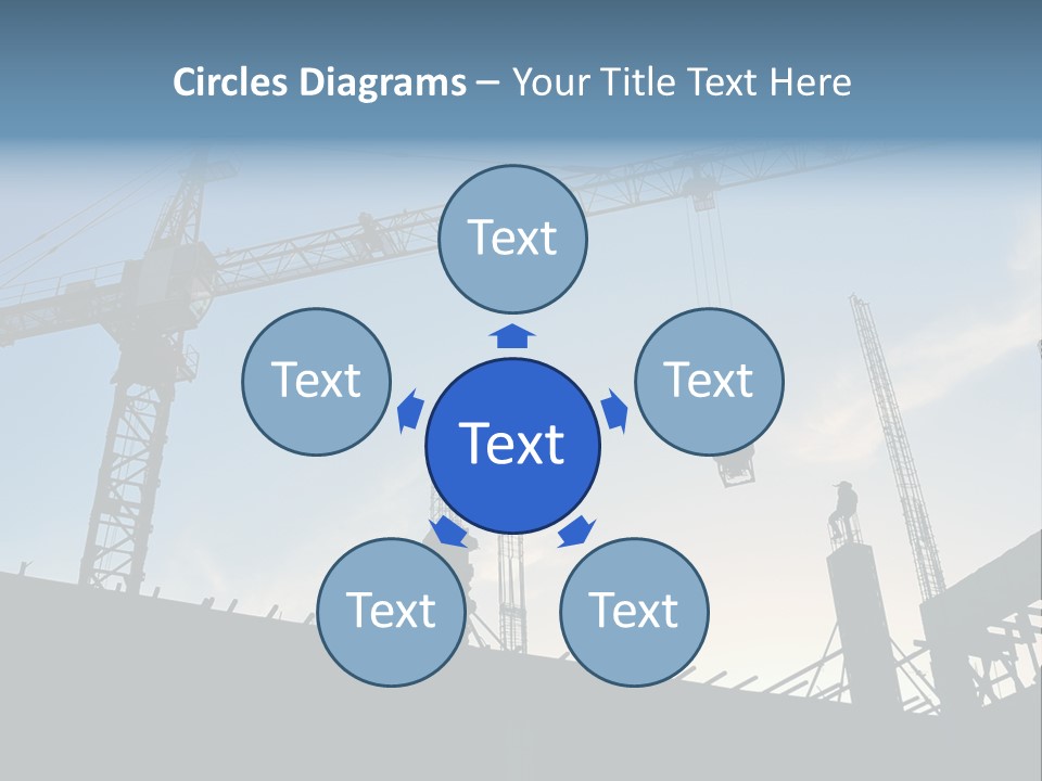 Site Real Crane PowerPoint Template