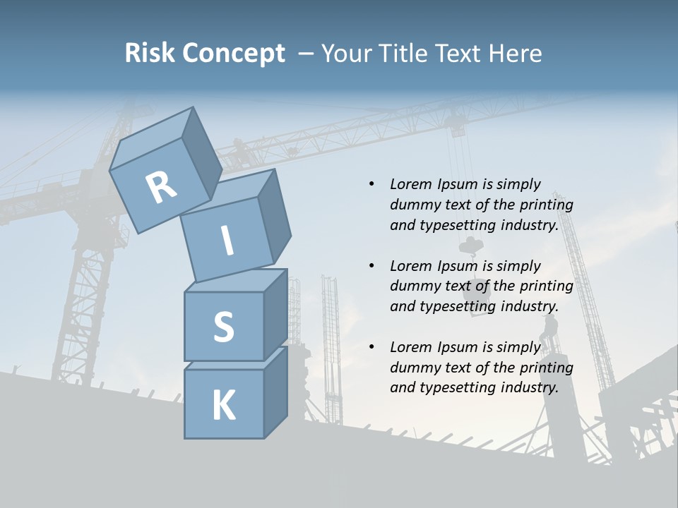 Site Real Crane PowerPoint Template