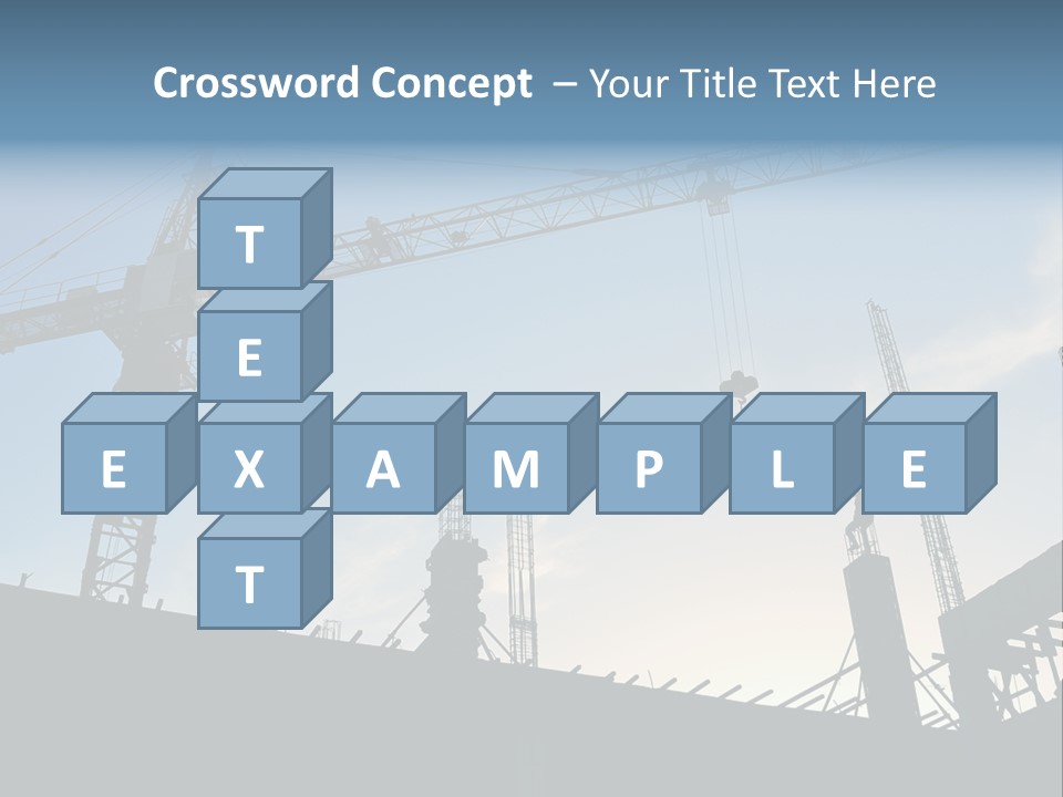 Site Real Crane PowerPoint Template