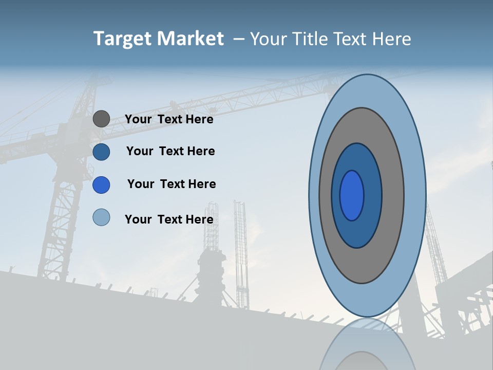 Site Real Crane PowerPoint Template