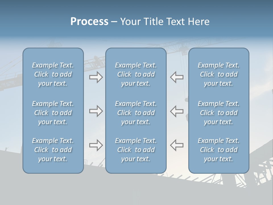 Site Real Crane PowerPoint Template
