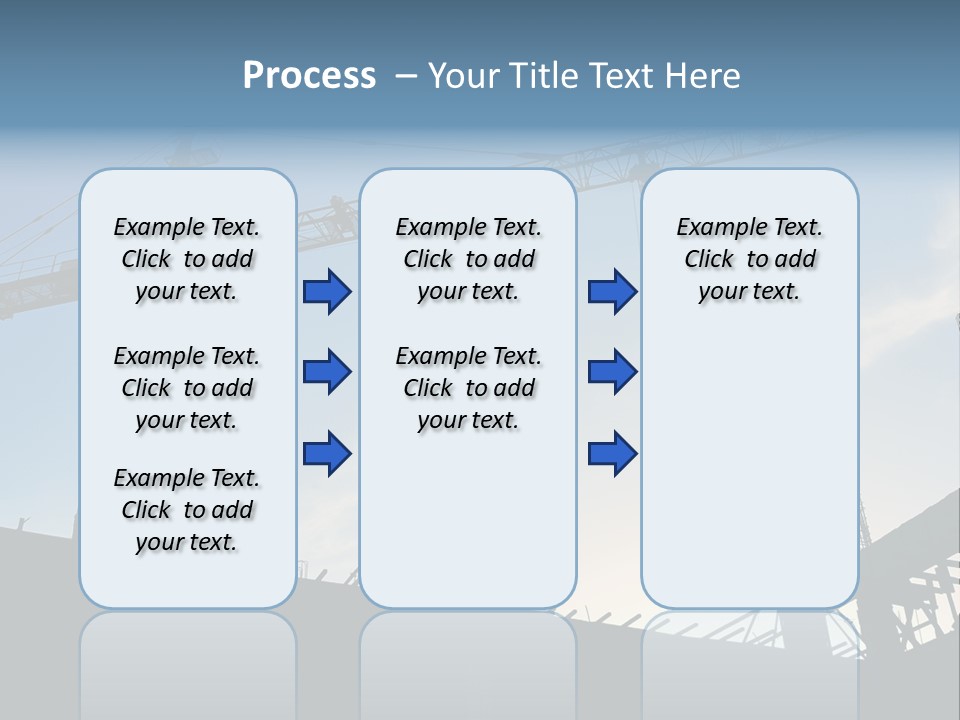Site Real Crane PowerPoint Template