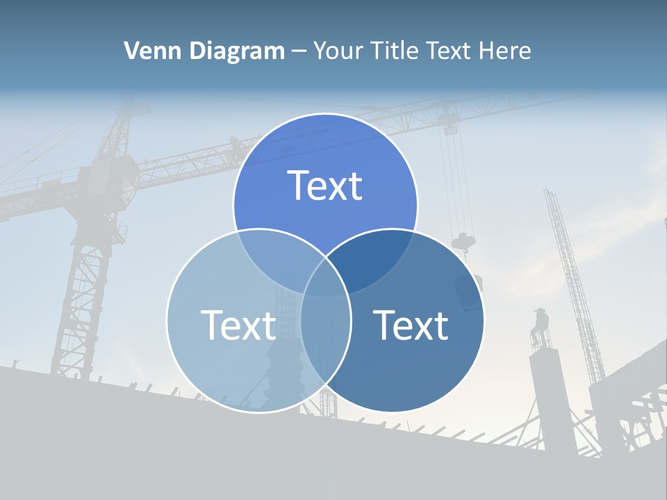 Site Real Crane PowerPoint Template