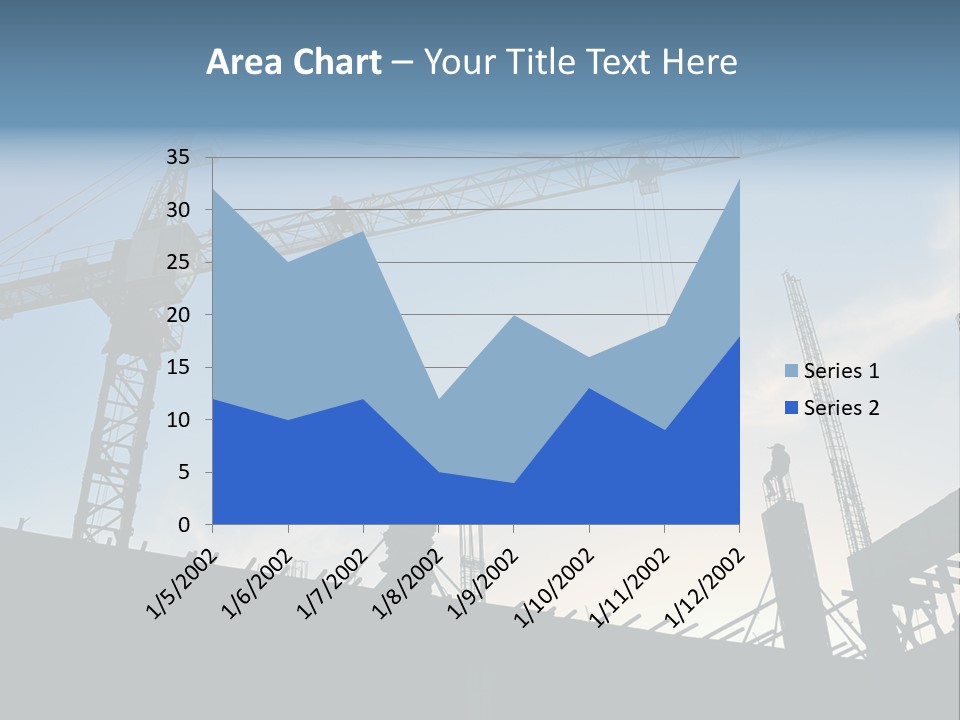 Site Real Crane PowerPoint Template