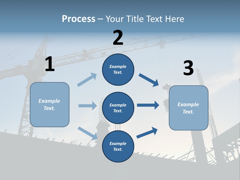 Site Real Crane PowerPoint Template