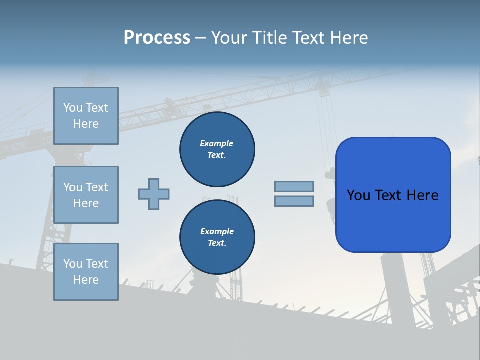Site Real Crane PowerPoint Template