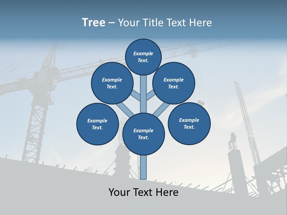Site Real Crane PowerPoint Template
