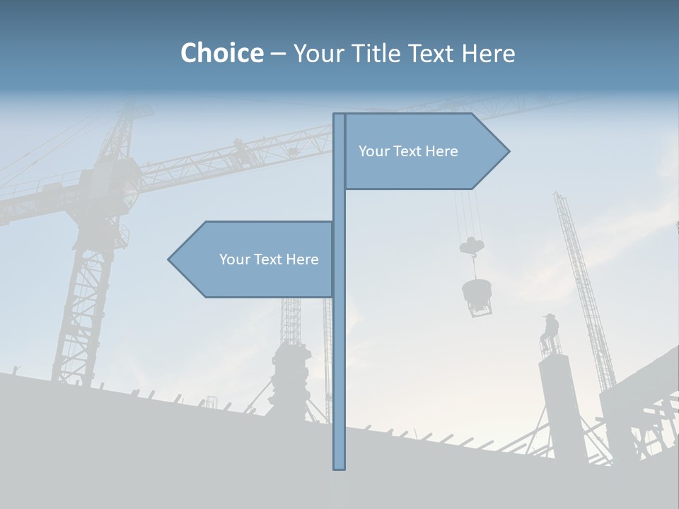 Site Real Crane PowerPoint Template