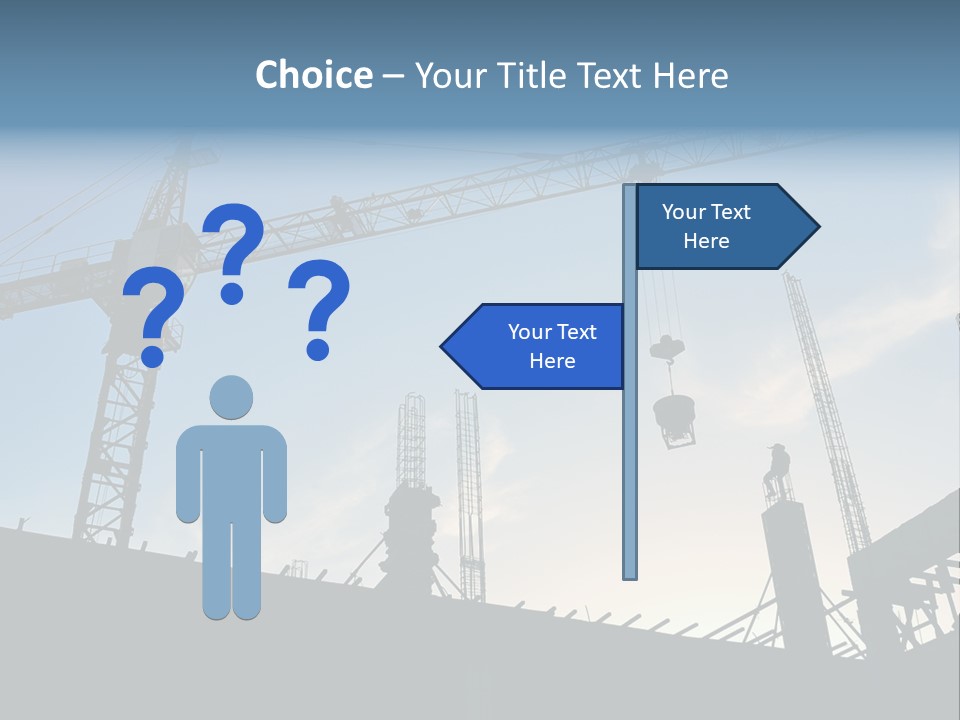 Site Real Crane PowerPoint Template
