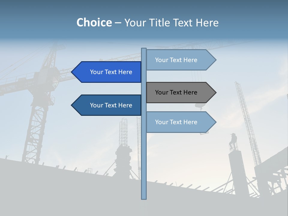 Site Real Crane PowerPoint Template