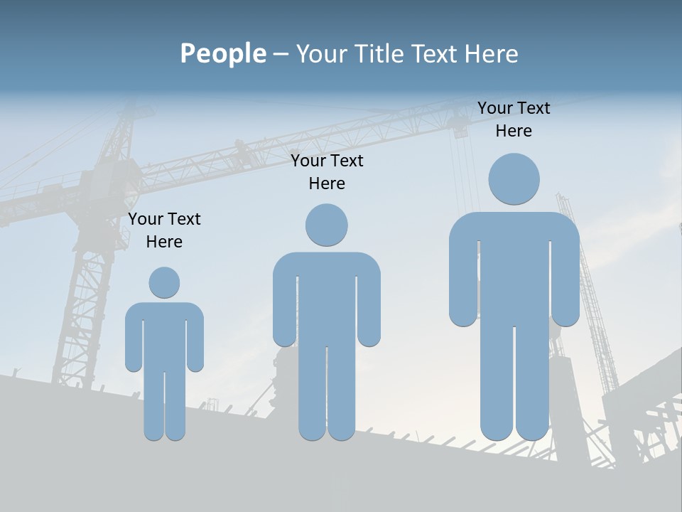 Site Real Crane PowerPoint Template
