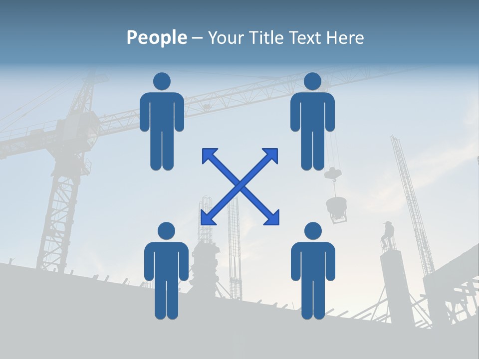 Site Real Crane PowerPoint Template
