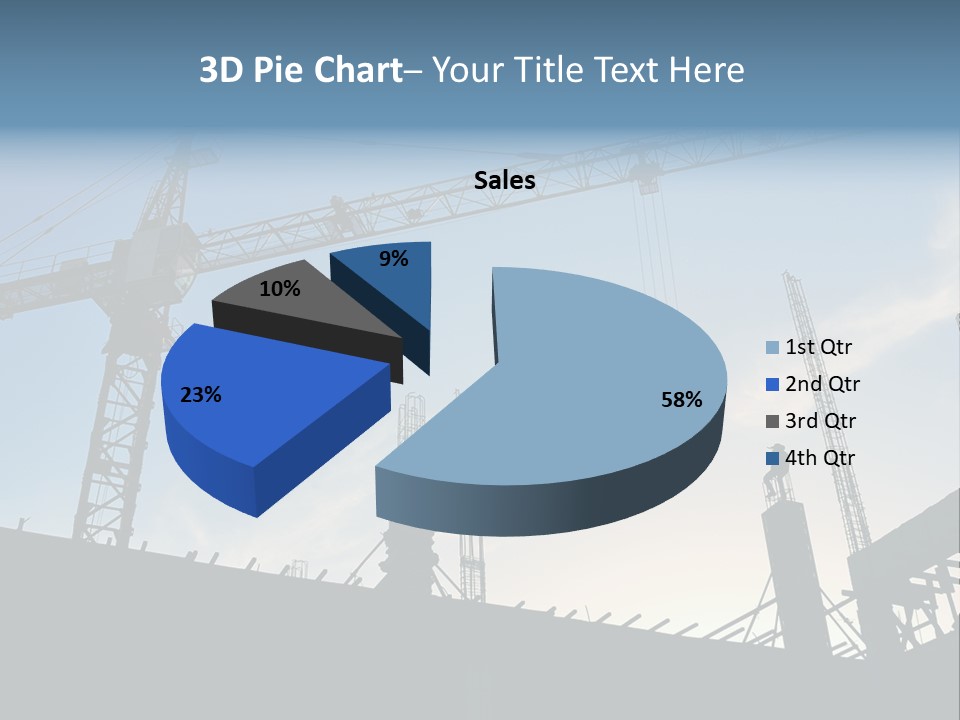 Site Real Crane PowerPoint Template