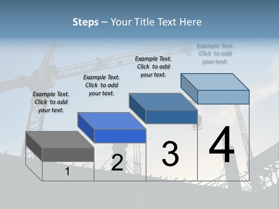 Site Real Crane PowerPoint Template
