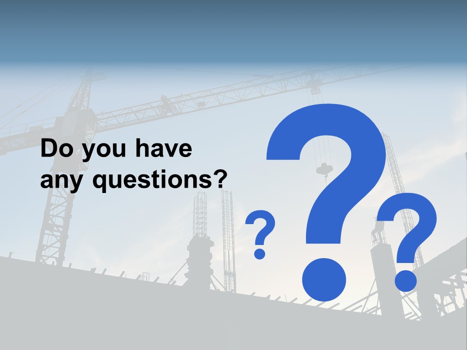 Site Real Crane PowerPoint Template