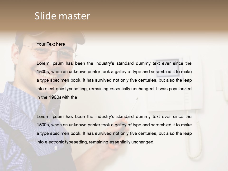 Plant Troubleshooter Repair PowerPoint Template