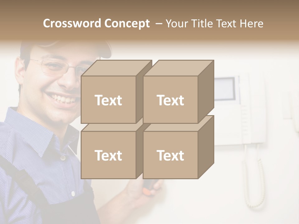 Plant Troubleshooter Repair PowerPoint Template