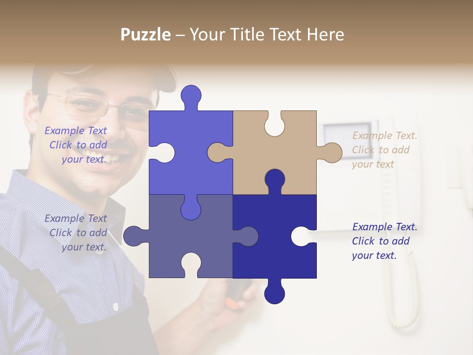 Plant Troubleshooter Repair PowerPoint Template