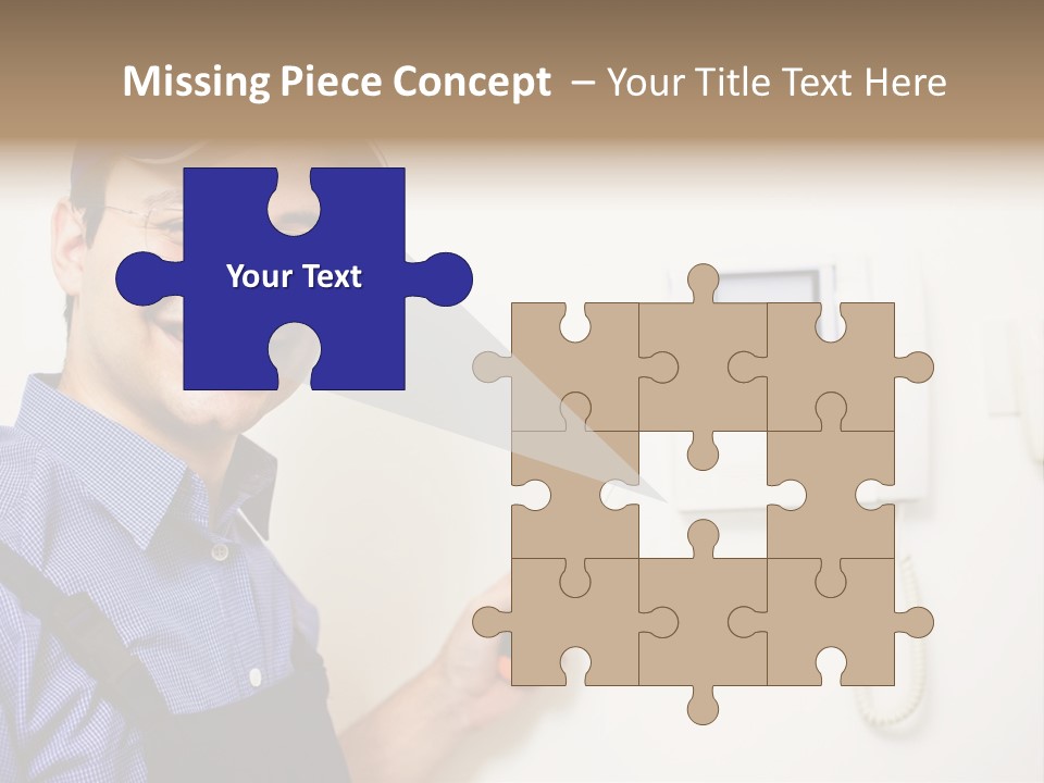 Plant Troubleshooter Repair PowerPoint Template