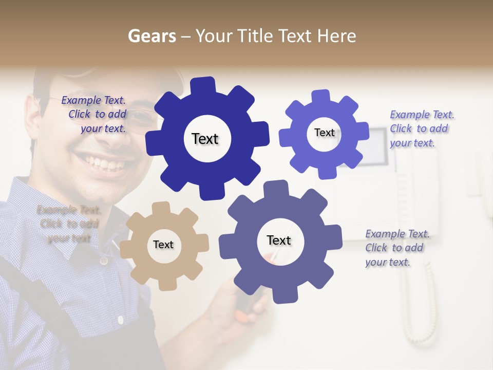 Plant Troubleshooter Repair PowerPoint Template