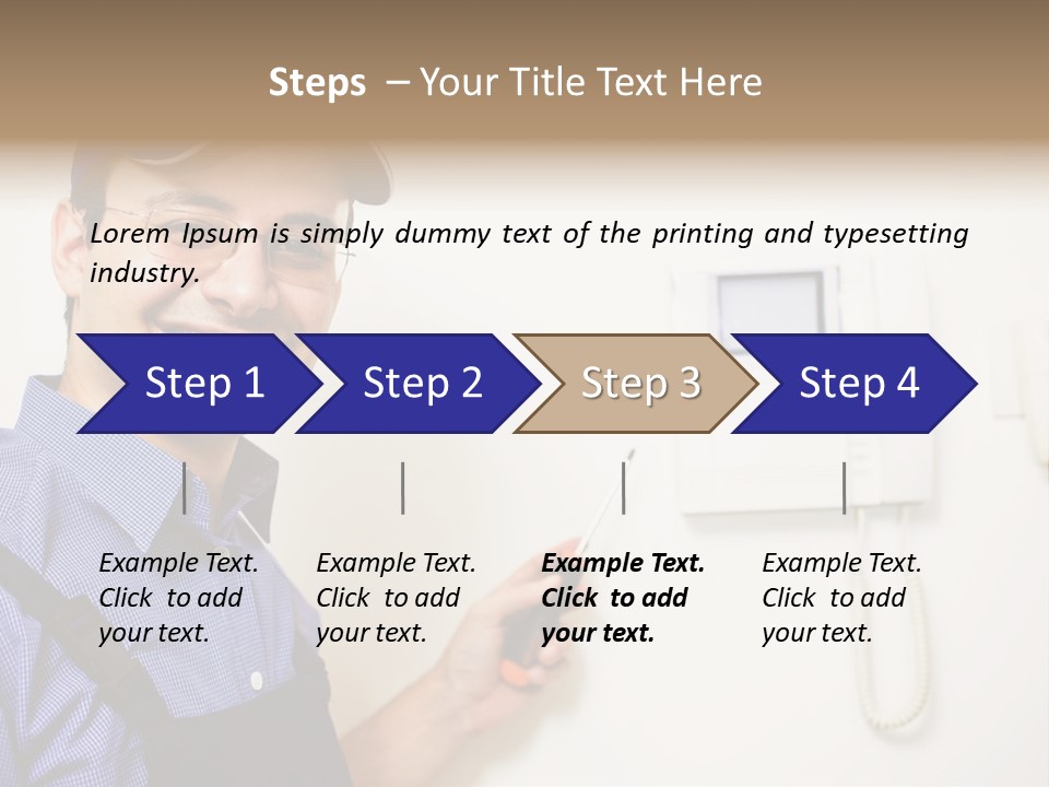 Plant Troubleshooter Repair PowerPoint Template