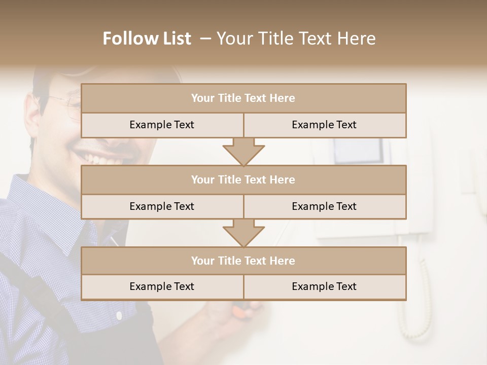 Plant Troubleshooter Repair PowerPoint Template