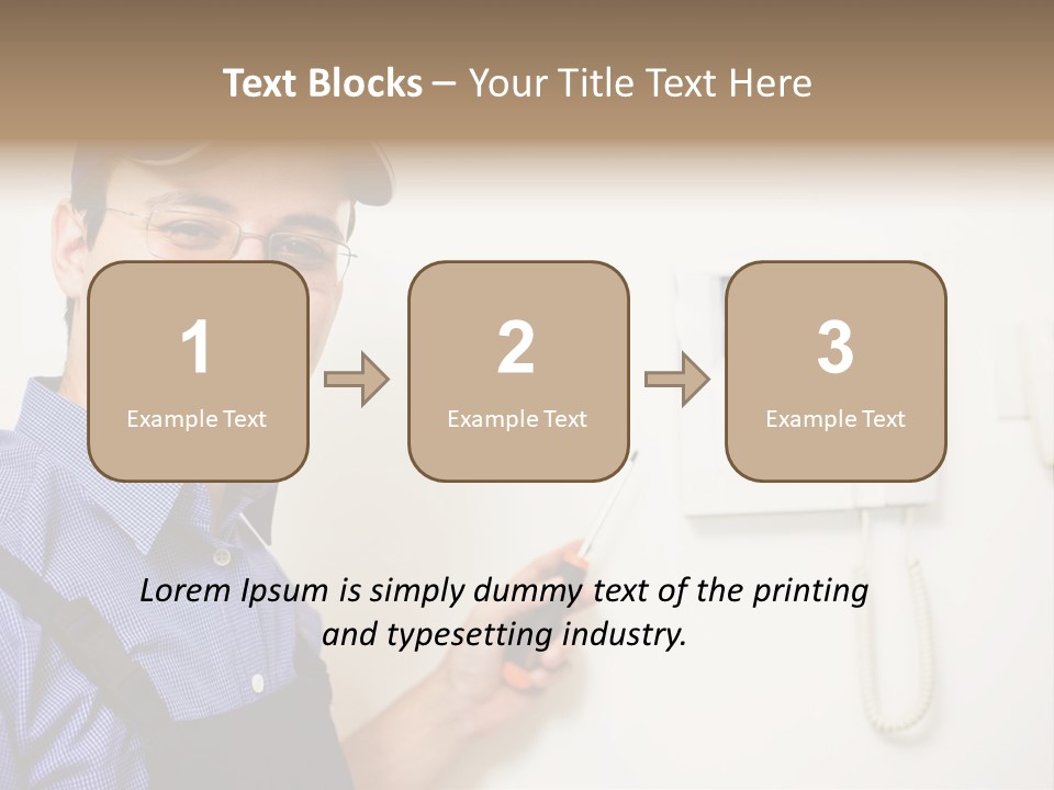 Plant Troubleshooter Repair PowerPoint Template