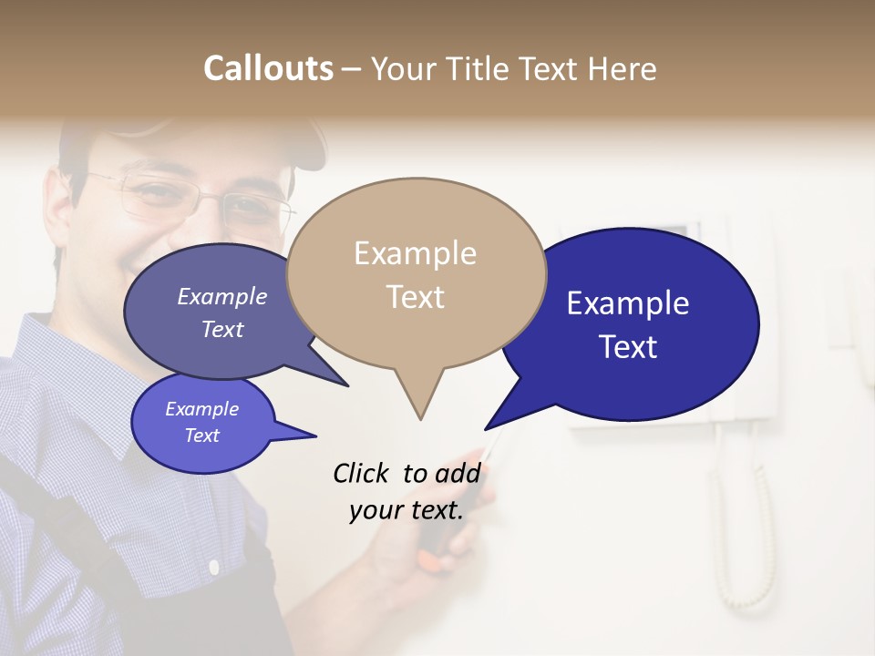 Plant Troubleshooter Repair PowerPoint Template