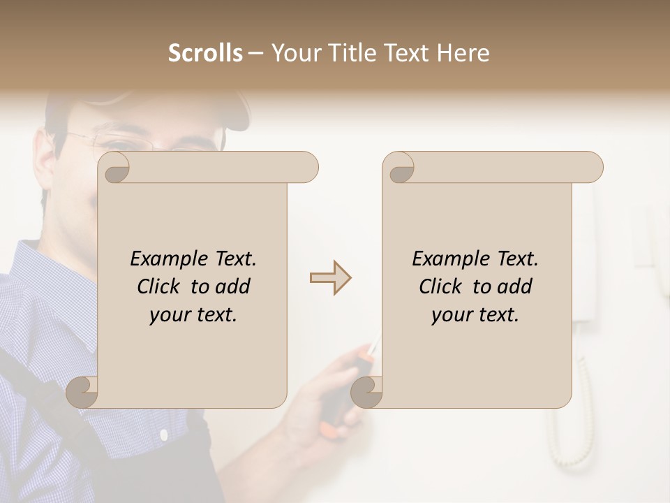 Plant Troubleshooter Repair PowerPoint Template