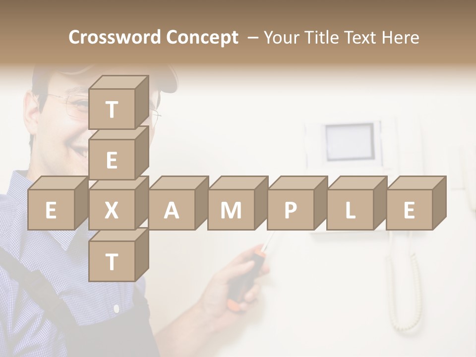 Plant Troubleshooter Repair PowerPoint Template