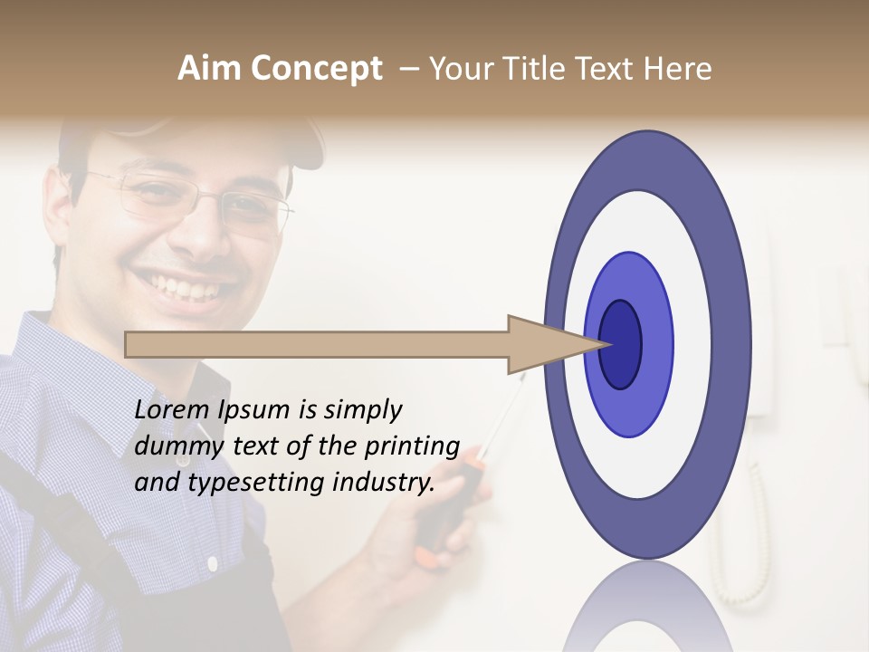 Plant Troubleshooter Repair PowerPoint Template