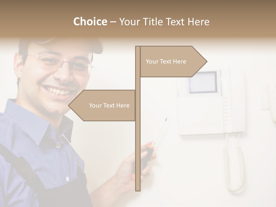 Plant Troubleshooter Repair PowerPoint Template