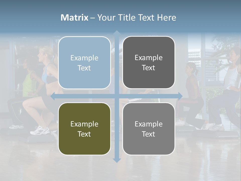 Young  Female Aerobics PowerPoint Template