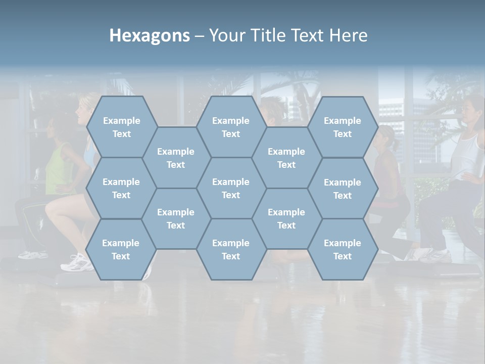 Young  Female Aerobics PowerPoint Template