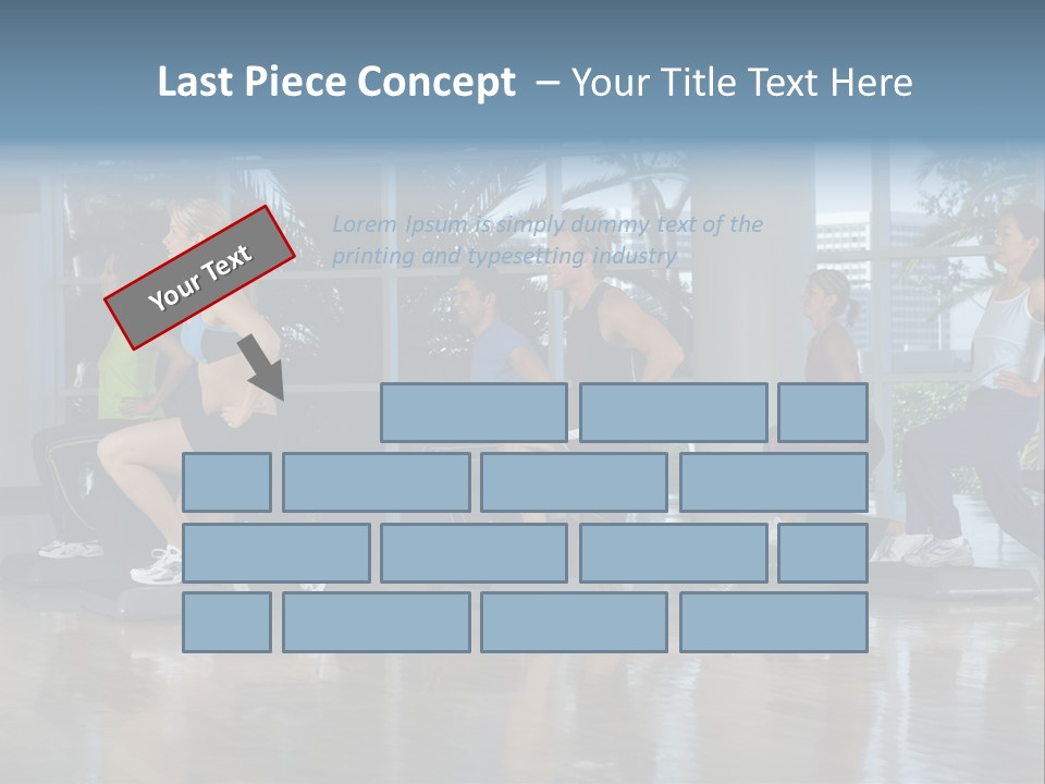 Young  Female Aerobics PowerPoint Template