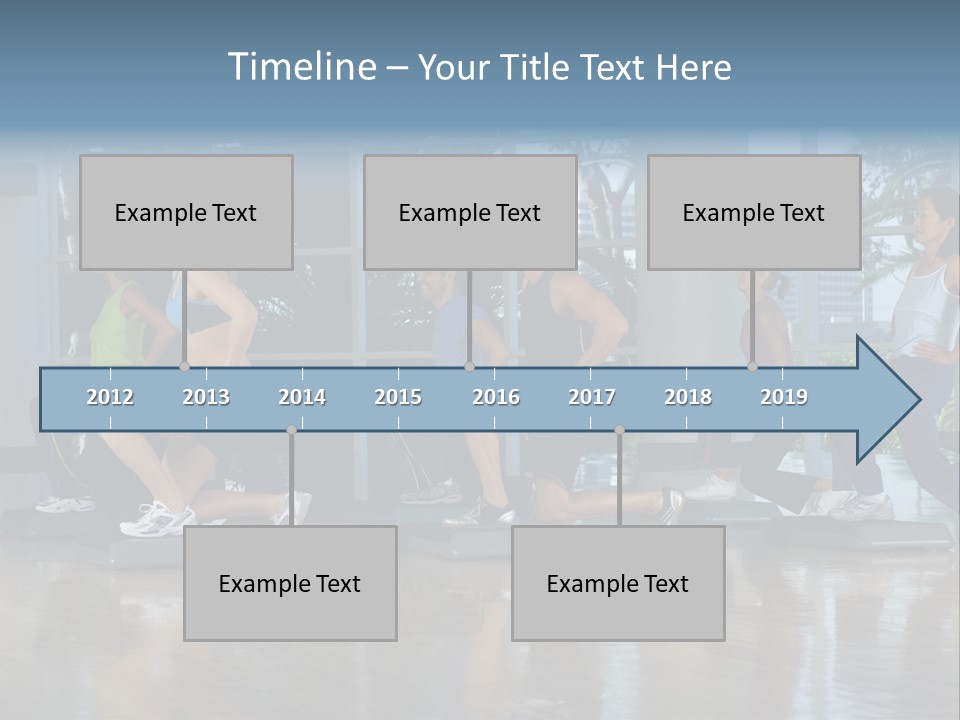 Young  Female Aerobics PowerPoint Template