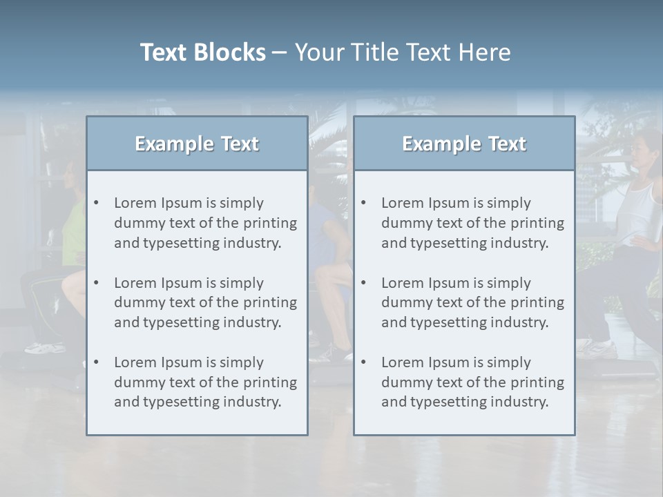 Young  Female Aerobics PowerPoint Template