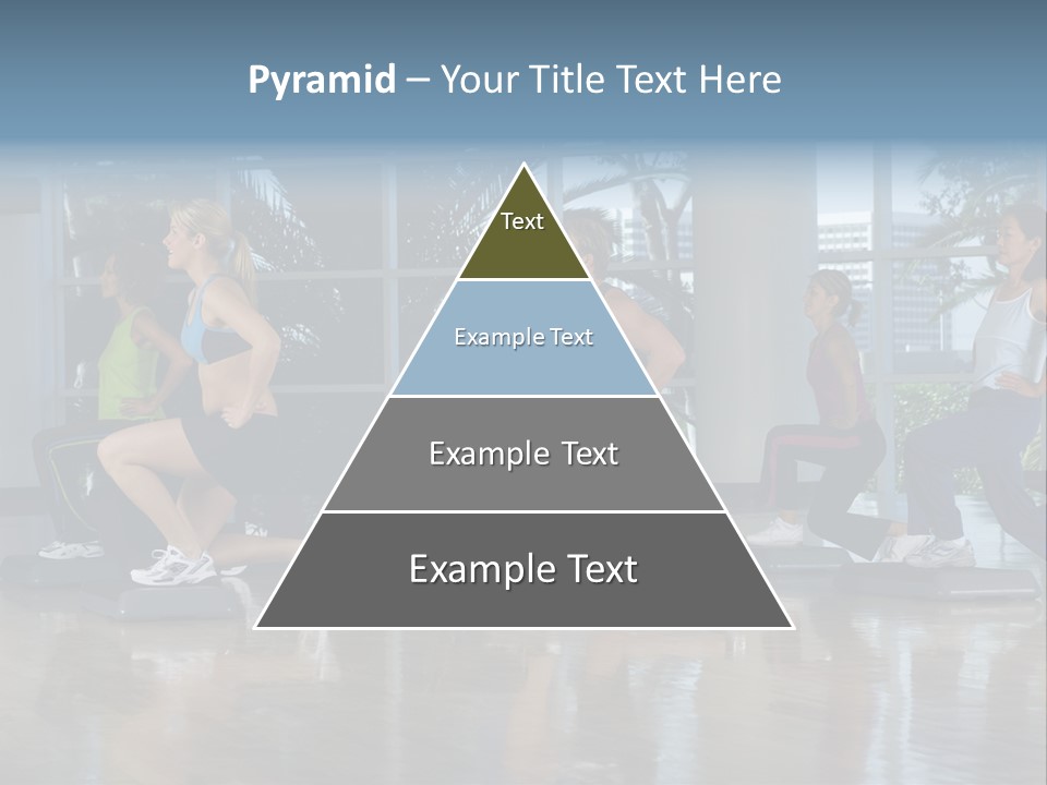 Young  Female Aerobics PowerPoint Template