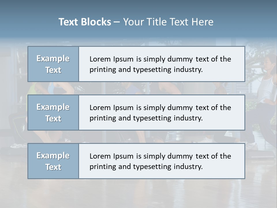 Young  Female Aerobics PowerPoint Template