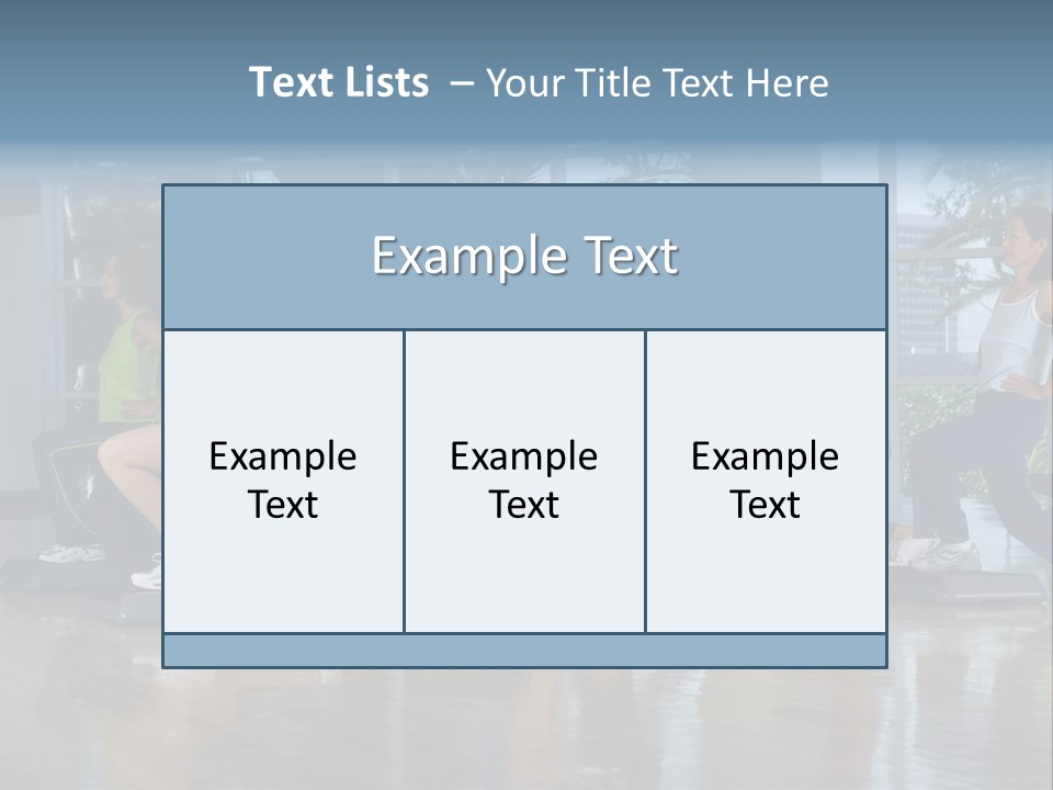 Young  Female Aerobics PowerPoint Template