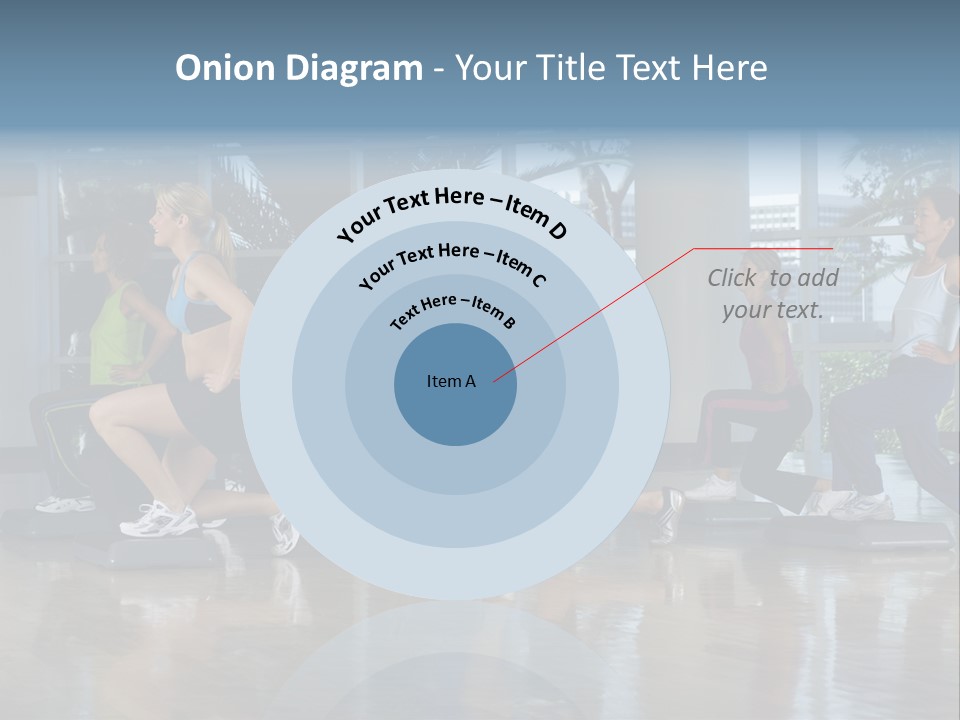 Young  Female Aerobics PowerPoint Template