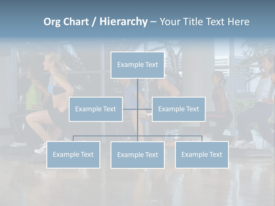 Young  Female Aerobics PowerPoint Template