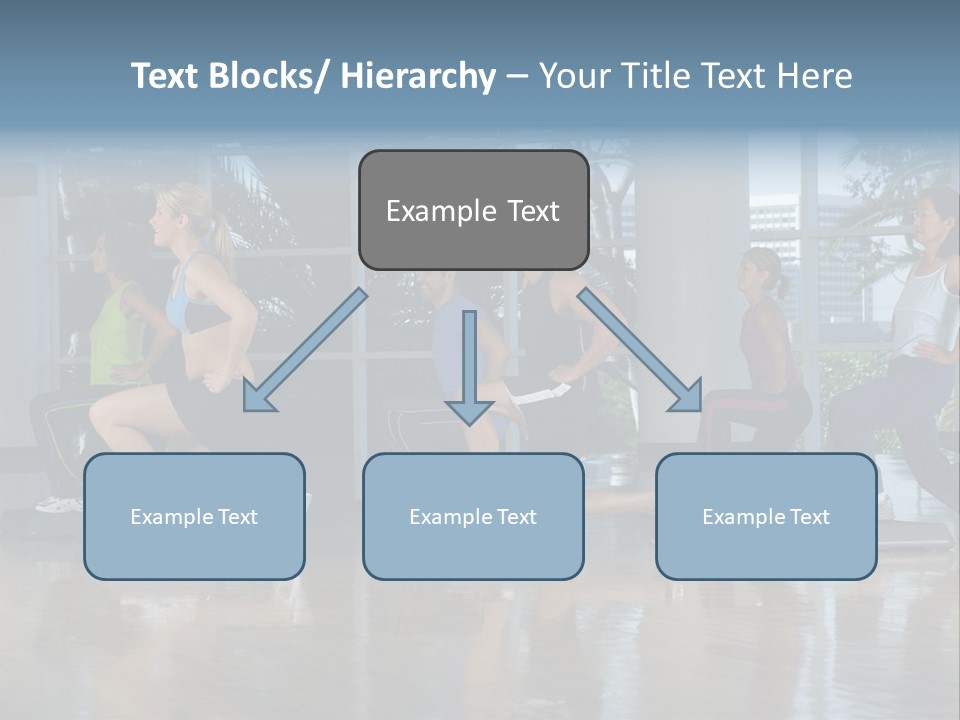 Young  Female Aerobics PowerPoint Template